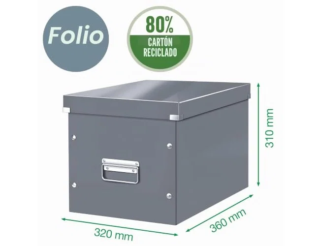 Leitz Caja Click&Store Cúbica Grande Azul 30L Leitz Caja Click&Store Cúbica Grande Azul 30L