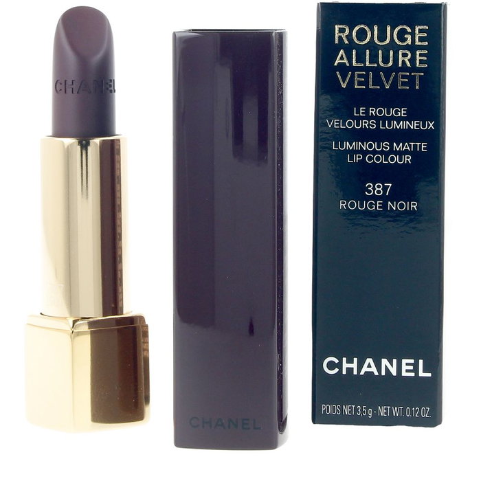 Chanel ROUGE ALLURE VELVET Barra de Labios Mate #387 Rouge Noir - 3.5 g