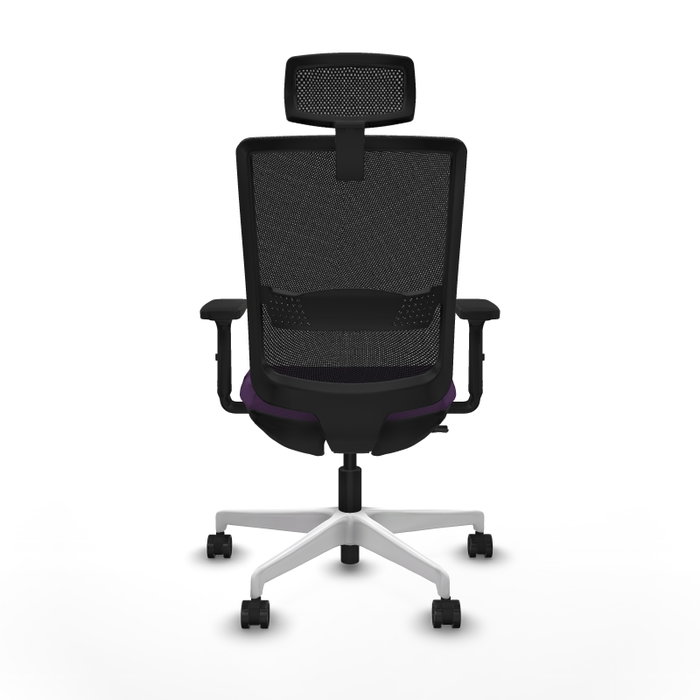 PIQUERAS Y CRESPO Silla de oficina Haches con mecanismo Sincro/Traslack Morado y Negro