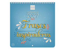Finocam Calendario de Pared 2027 con Frases Inspiradoras 210x210 mm