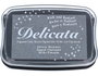Tsukineko Delicata Almohadilla de Tinta Plateado Metálica Brillante 96x63mm