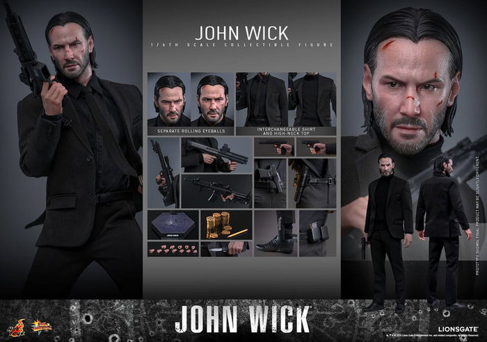 Hot Toys Movie Masterpiece 1/6 John Wick Figura de 31 cm