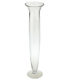 DKD Home Decor Jarrón de Cristal Transparente de 60 cm de Altura