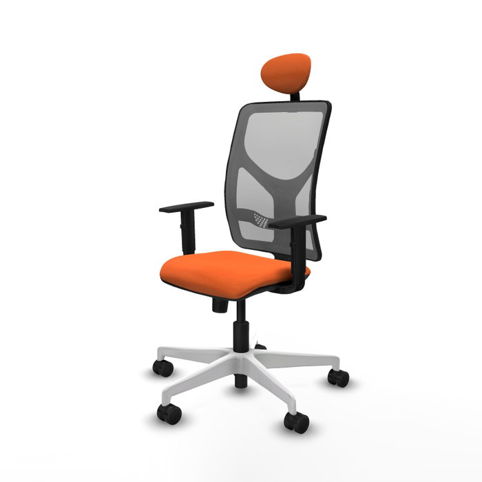 PIQUERAS Y CRESPO Silla de oficina Motilla con mecanismo Sincro Naranja y Gris PIQUERAS Y CRESPO Silla de oficina Motilla con mecanismo Sincro Naranja y Gris