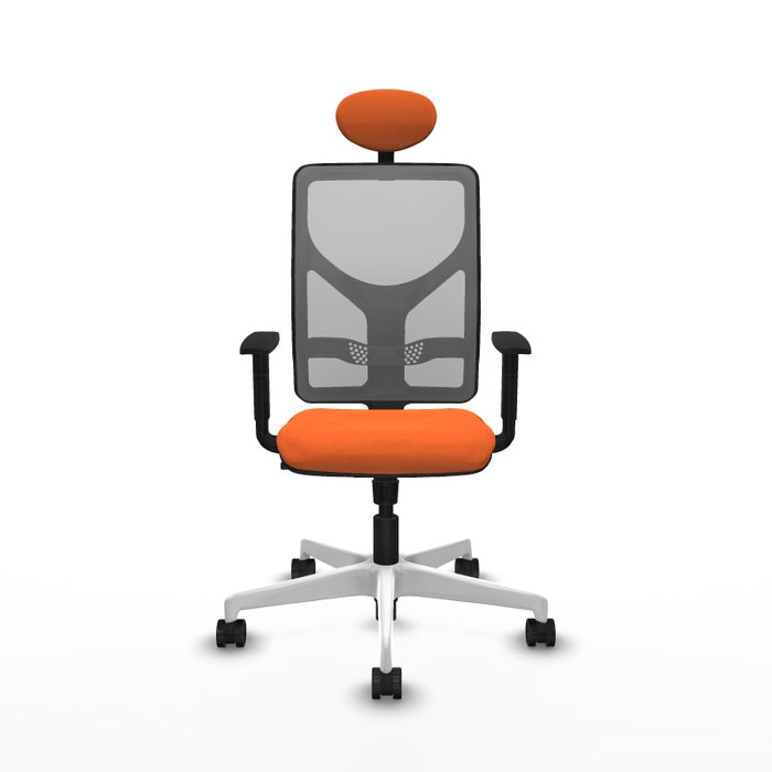 PIQUERAS Y CRESPO Silla de oficina Motilla con mecanismo Sincro Naranja y Gris PIQUERAS Y CRESPO Silla de oficina Motilla con mecanismo Sincro Naranja y Gris