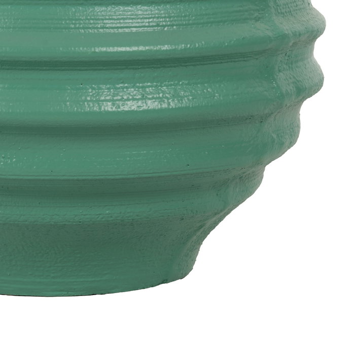 Macetero Turquesa Resina Decoración 40 X 40 X 30 cm