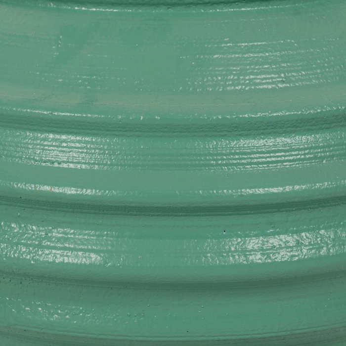 Macetero Turquesa Resina Decoración 40 X 40 X 30 cm