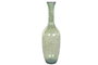 DKD Home Decor Jarrón de Cristal Reciclado Artesanal Verde 30x30x100 cm