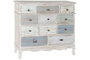 DKD Home Decor Cajonera Cottage Aged Gris Multicolor 100 x 40 x 80 cm