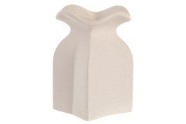 DKD Home Decor Jarrón de Gres Rugoso Blanco
