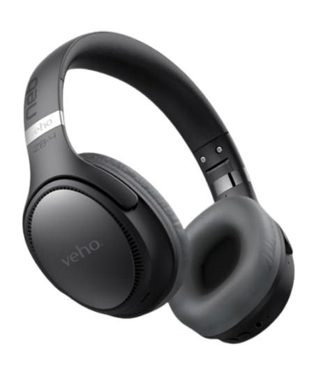 Veho ZB-4 NEB Auriculares Inalámbricos Bluetooth, 36 Horas de Reproducción, Carga USB-C, Micrófono, Diseño Plegable, Sonido Potente