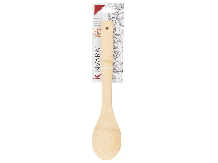 Kinvara Cuchara Bambu Cocina 30 cm x 0.8 cm x 6 cm Marron (Set de 24)