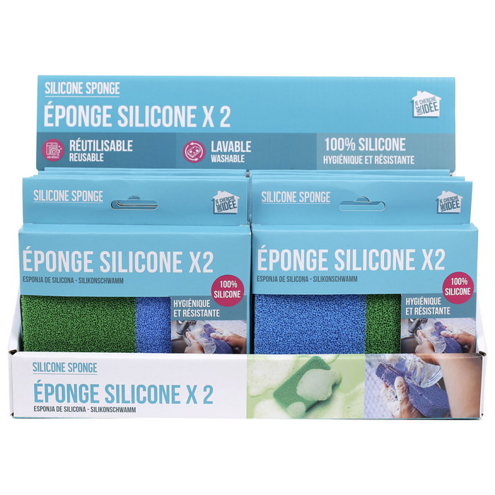 Je cherche une Idee Juego de 2 Esponjas de Silicona