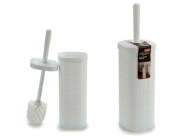 Stefanplast Escobillero Elegance Blanco 11.5x11.5x40.5 cm (Set de 6)