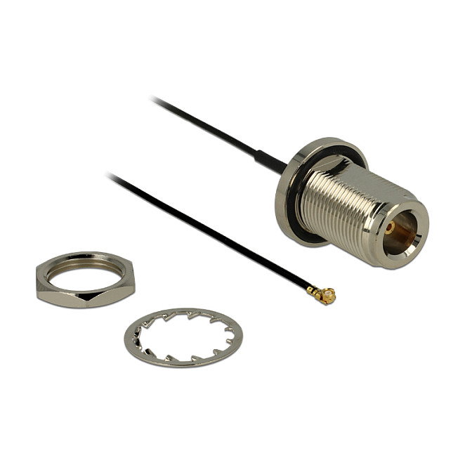 DeLOCK Cable de antena coaxial 0,13 m N Buchse a MHF/U.FL DeLOCK Cable de antena coaxial 0,13 m N Buchse a MHF/U.FL