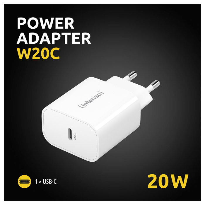 Intenso Power Adapter W20C Blanco 1x USB-C 20W Intenso Power Adapter W20C Blanco 1x USB-C 20W