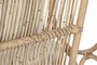DKD Home Decor Sillón de Ratán con Cojines de Algodón Natural