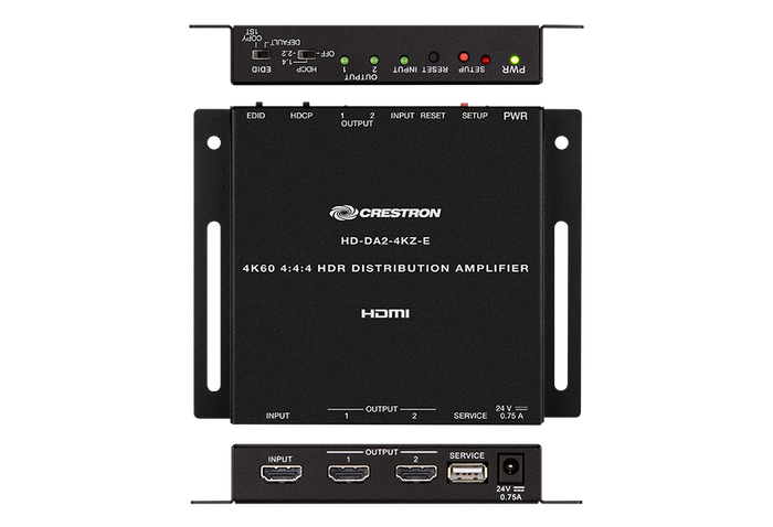Crestron HD-DA2-4KZ-E Amplificador de distribución HDMI 1:2 con soporte 4K60 4:4:4 y HDR Crestron HD-DA2-4KZ-E Amplificador de distribución HDMI 1:2 con soporte 4K60 4:4:4 y HDR