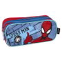 Estuche Portatodo 2 Compartimentos Spiderman Azul