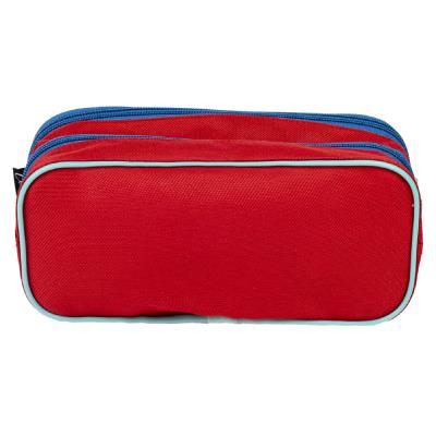 Estuche Portatodo 2 Compartimentos Spiderman Azul