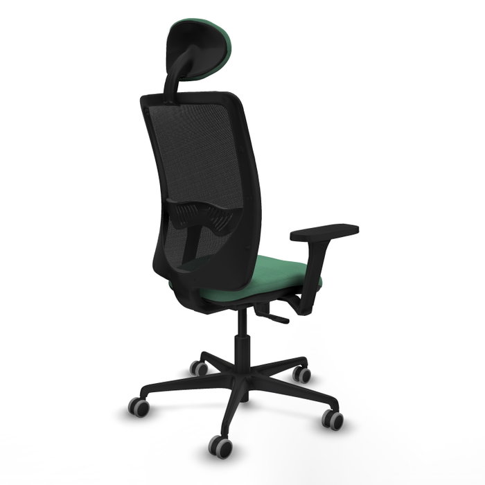 PIQUERAS Y CRESPO Silla de oficina Zulema Verde esmeralda y Negro