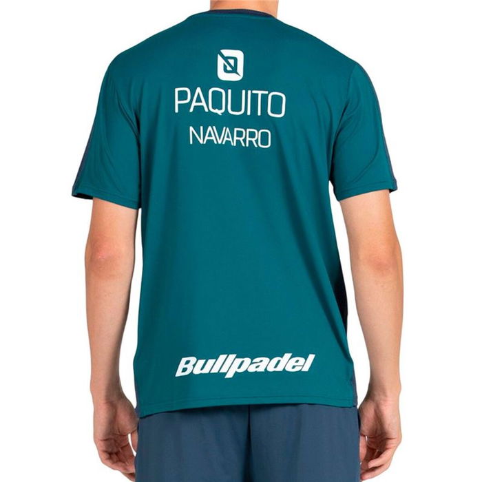 Camiseta de Manga Corta Hombre Bullpadel Paquito 25I 053 Azul Pádel