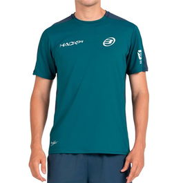 Camiseta de Manga Corta Hombre Bullpadel Paquito 25I 053 Azul Pádel