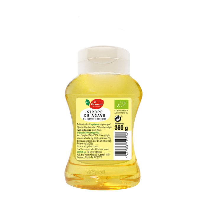 El Granero Integral Sirope de Agave Azul Bio 360grs - Endulzante Natural Saludable El Granero Integral Sirope de Agave Azul Bio 360grs - Endulzante Natural Saludable