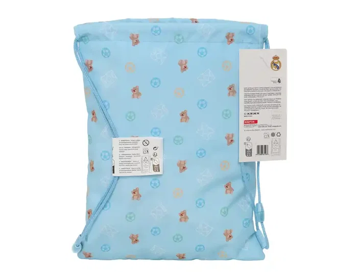 Safta Saco Plano Junior Real Madrid Azul 26x34x1cm