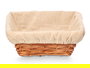 Kipit Cesta Cuadrada Mimbre Madera Natural 23x9x23 cm (Set de 36)
