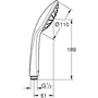Grohe Teleducha de 1 chorro Jet