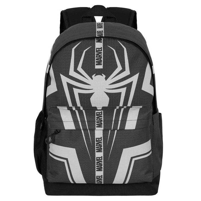 Marvel Spiderman Mochila HS PLUS Town Negra 23L, Ripstop Antigoteo, Espalda Transpirable, Compartimento Porta-portátil