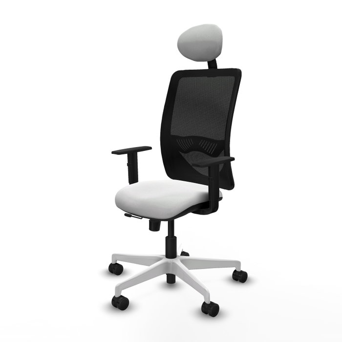 PIQUERAS Y CRESPO Silla de oficina Zulema con mecanismo Sincro/Traslack, Blanco y Negro PIQUERAS Y CRESPO Silla de oficina Zulema con mecanismo Sincro/Traslack, Blanco y Negro