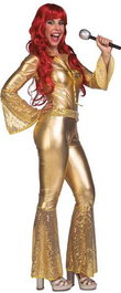 Disfraz para Adultos My Other Me Mujer Disco Dorado