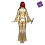 My Other Me Disfraz Adulto Ladies Gold Disco Jumpsuit Talla M-L