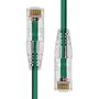 ProXtend Cable Ethernet CAT6 U/UTP Cobre Puro 5m, Ultra Delgado LSZH Verde, Conector Baño Oro 50 Micras, Compatible PoE++