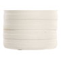 DKD Home Decor Jarrón de Terracota y Ratán con Asas Blanco y Marrón Claro