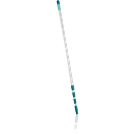 Leifheit Mango Telescópico 41523, Mango de Escoba Regulable y Extensible de 145 a 400 cm, Sistema Click, para Limpieza de Suelos y Ventanas