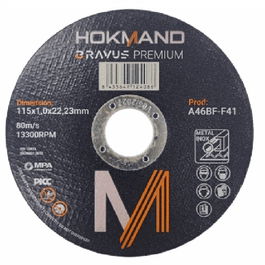 DUVER Disco Cortar Inoxidable 115x1x22 Bravus Premium para Acero Inoxidable y Metales