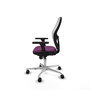 PIQUERAS Y CRESPO Silla de oficina Jorquera con mecanismo Sincro, Morado y Blanco