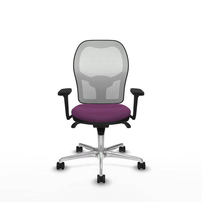 PIQUERAS Y CRESPO Silla de oficina Jorquera con mecanismo Sincro, Morado y Blanco PIQUERAS Y CRESPO Silla de oficina Jorquera con mecanismo Sincro, Morado y Blanco