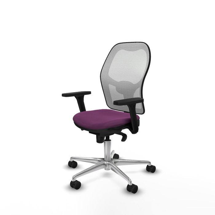 PIQUERAS Y CRESPO Silla de oficina Jorquera con mecanismo Sincro, Morado y Blanco PIQUERAS Y CRESPO Silla de oficina Jorquera con mecanismo Sincro, Morado y Blanco