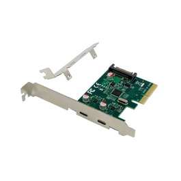 Conceptronic EMRICK07G Tarjeta de expansión PCIe x4 con 2 puertos USB-C 3.2 Gen 2 de 10 Gbps