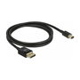 DeLOCK Cable Mini DisplayPort a DisplayPort 8K 60Hz 1m DP 1.4 Certificado 32.4 Gbit/s 7680x4320