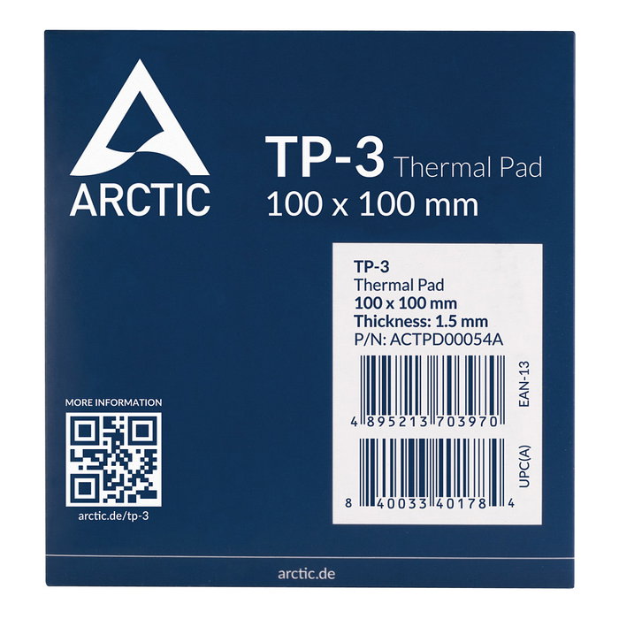 ARCTIC Almohadilla Pasta Térmica 100x100x1,5mm Azul ARCTIC Almohadilla Pasta Térmica 100x100x1,5mm Azul