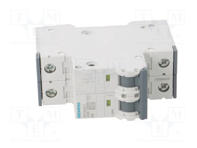 SIEMENS 5SY4202-7 Interruptor magnetotérmico 2A 2 polos 10kA SIEMENS 5SY4202-7 Interruptor magnetotérmico 2A 2 polos 10kA