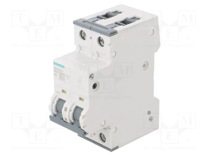 SIEMENS 5SY4202-7 Interruptor magnetotérmico 2A 2 polos 10kA SIEMENS 5SY4202-7 Interruptor magnetotérmico 2A 2 polos 10kA