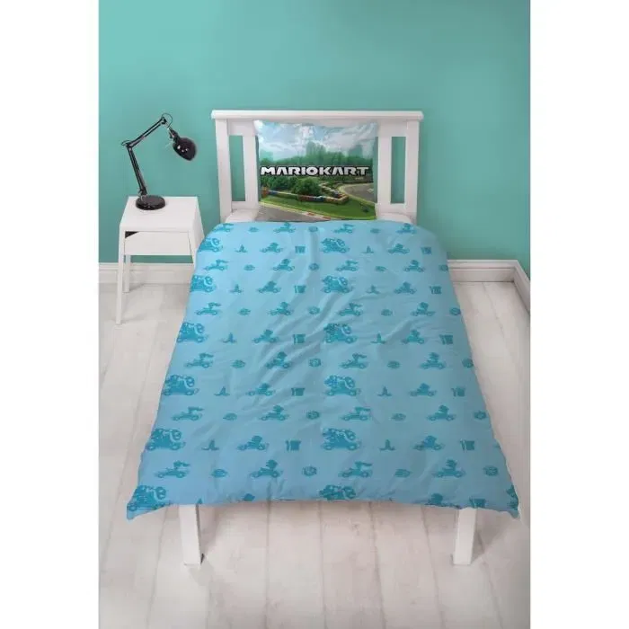 Mario Bros Juego de Cama Mario II Microfibra 1 funda nórdica 140 x 200 cm + 1 funda de almohada 63 x 63 cm