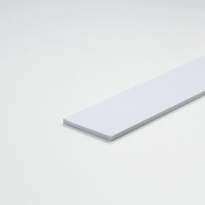 Arcansas - Perfil Pletina de PVC Blanco Satinado para Bricolaje, 1000 x 40 x 3 mm Arcansas - Perfil Pletina de PVC Blanco Satinado para Bricolaje, 1000 x 40 x 3 mm