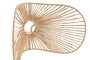 DKD Home Decor Set de 3 Pantallas de Fibra y Metal Marrón Natural 66x50x35 cm